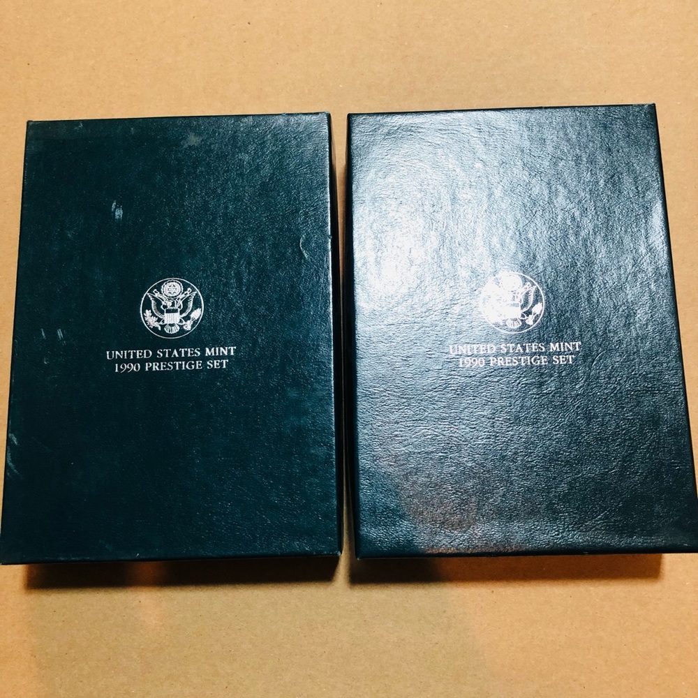 United States mint 1990 prestige sets with cirtificate